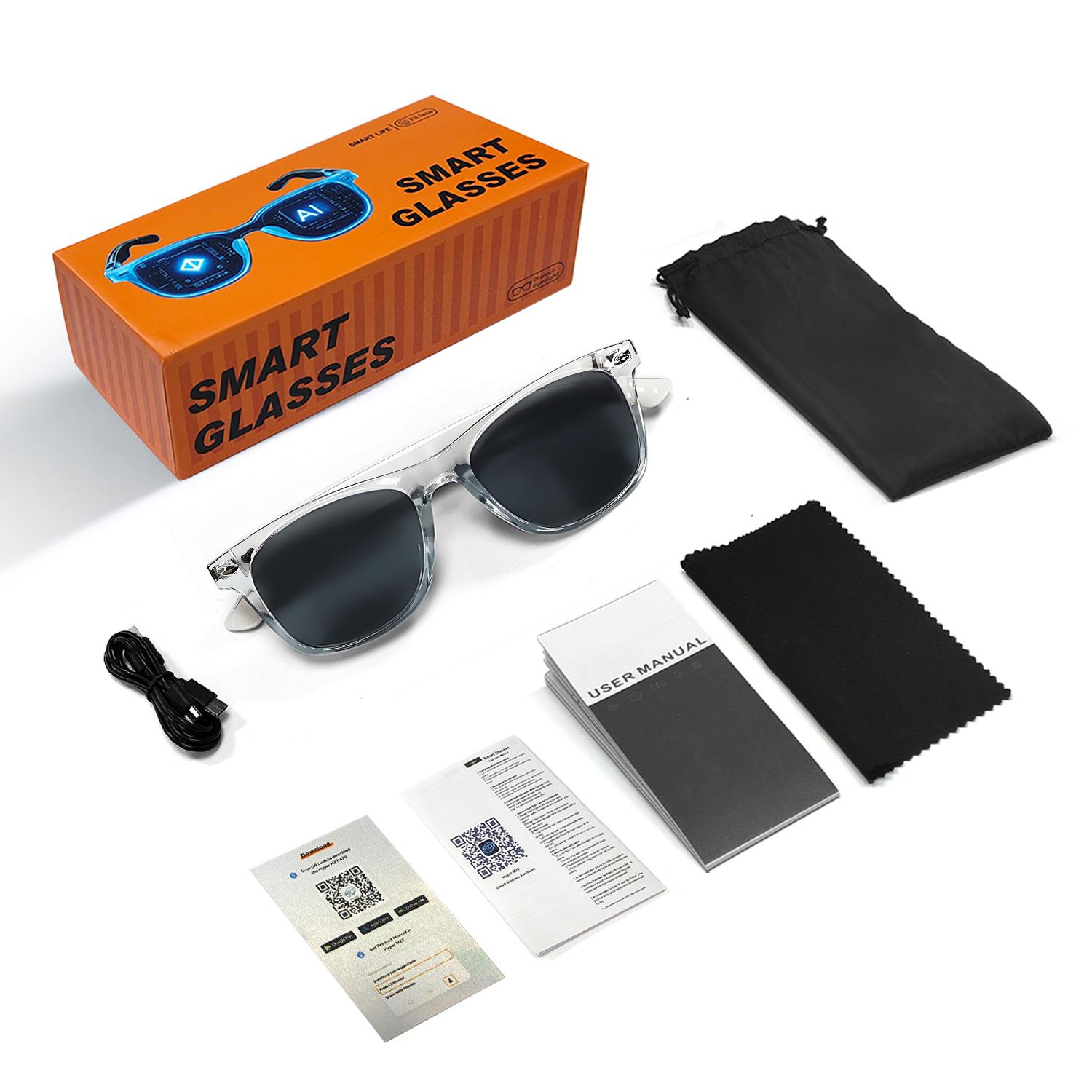 

F16 Smart Bluetooth Glasses: Real-time Translation in 100+ Languages, Music, and Calls