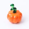 Hand Blown Glass Pumpkin Figurine Mini Halloween Thanksgiving Pumpkin Statue