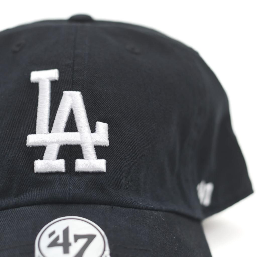 47 Brand Men's CLEANUP LA Los Angeles Dodgers Casual Cap, Black