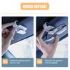 1pv Metal Car Sunglasses Holder, Multi-Purpose Sun Visor Clip for Tickets/Cards, Auto Interior Organizer