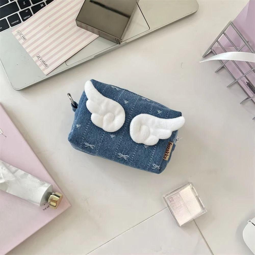 Y2k Korean Style Storage Bag Desktop Storage Cloth Stationery Bag  Stationery Supplie