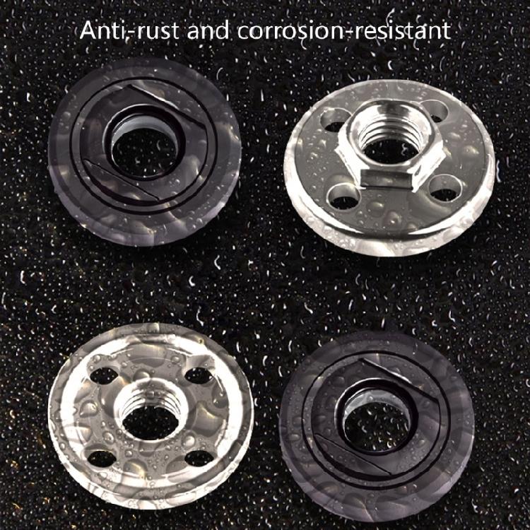 Power Tool Four Hole Fastener Set Sturdy Steel Hexagon Flange Nut Pressure Plate for 100 Angles Grinder Adaptability