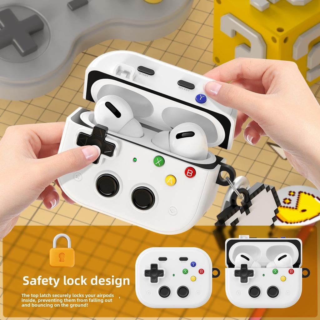 Applicable Airpodspro2 Protective Case Hard Case All-inclusive Apple 4th Generation Earphone Case Airpodspro3 Protective Case