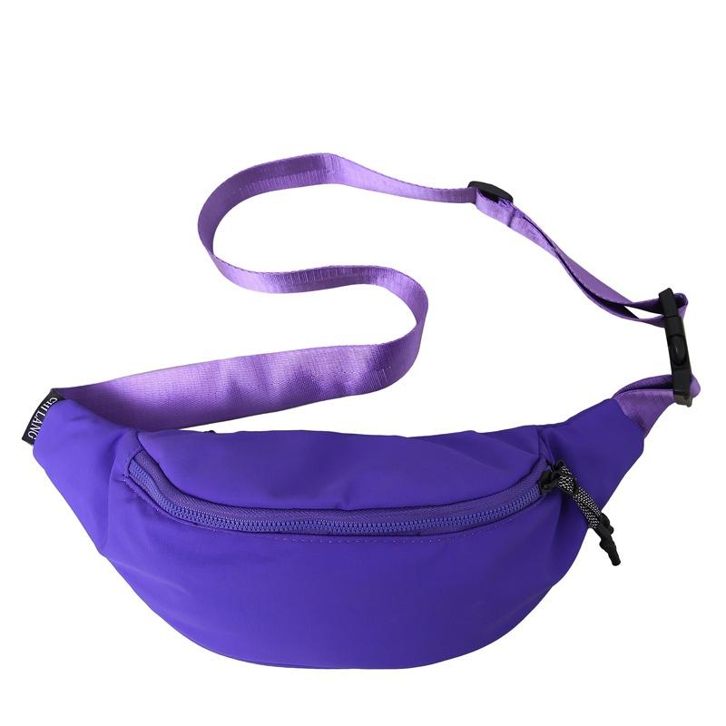 

Outdoor Multifunction Casual Sport Hip Hop Chest Bag Men Women Pink Purple Crossbody Bags Tactical Techwear Style Fanny Pack фіолетовий