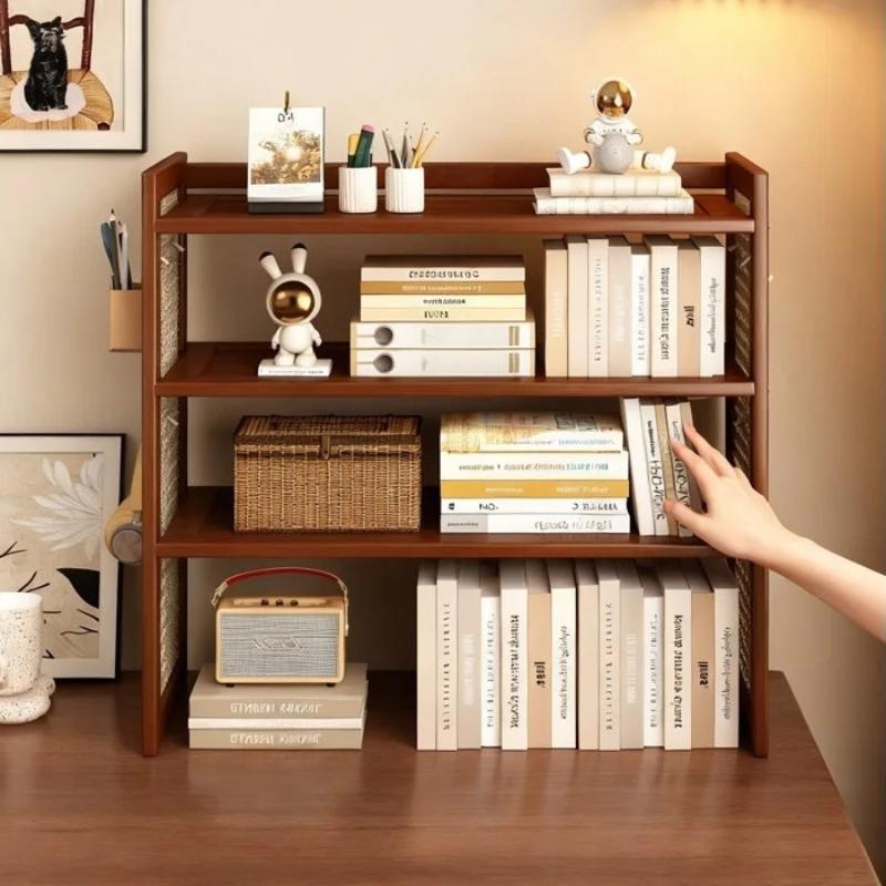 Beliebter Tischablage-Regal Kleines Einfaches Schreibtischregal Desktop Kleines Bücherregal Haushalts-Bücherregal