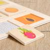 Wooden Logical Thinking Matching Puzzle Cognitive Board Montessori Teaching Aid Fruit Animal Pairing Board Educational Toys