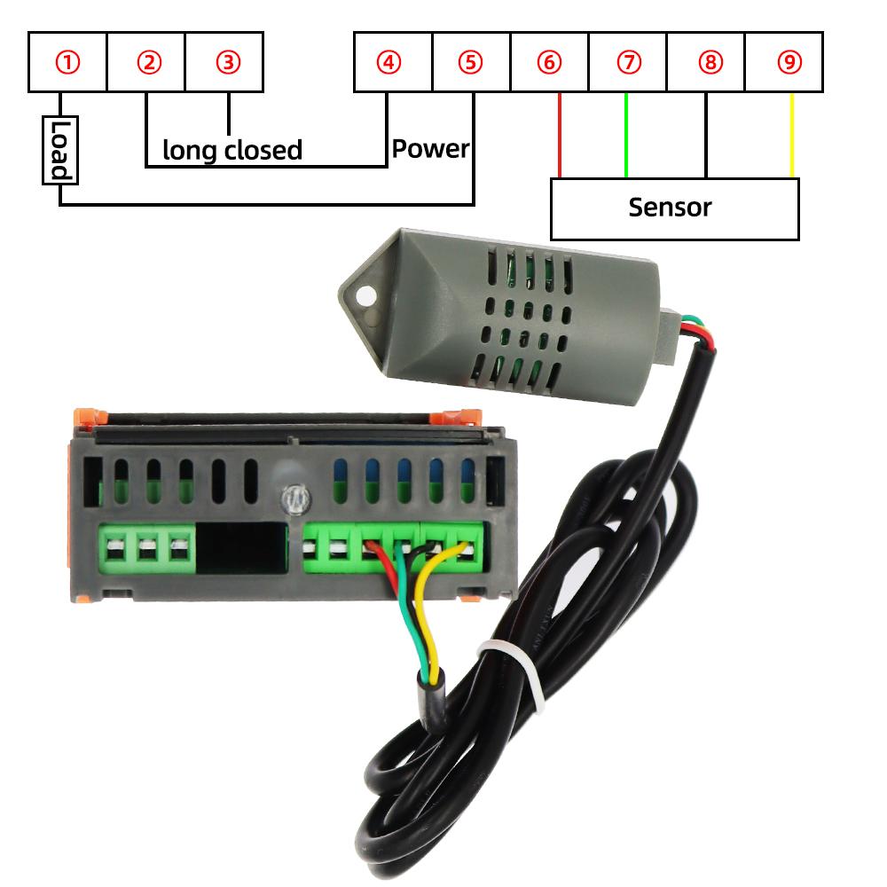 ZFX-13001 Digital Humidity Controller 1% ~ 99% RH Hygrometer Controller 220V 10A Hygrostat Humidistat PU Delay Protection