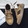 Fashion 2025 New Men Suede Low Top Shoes Fashion Sports Casual Lace-up Shoes Comfortable Lightweight Height Increasing Platform Sneakers