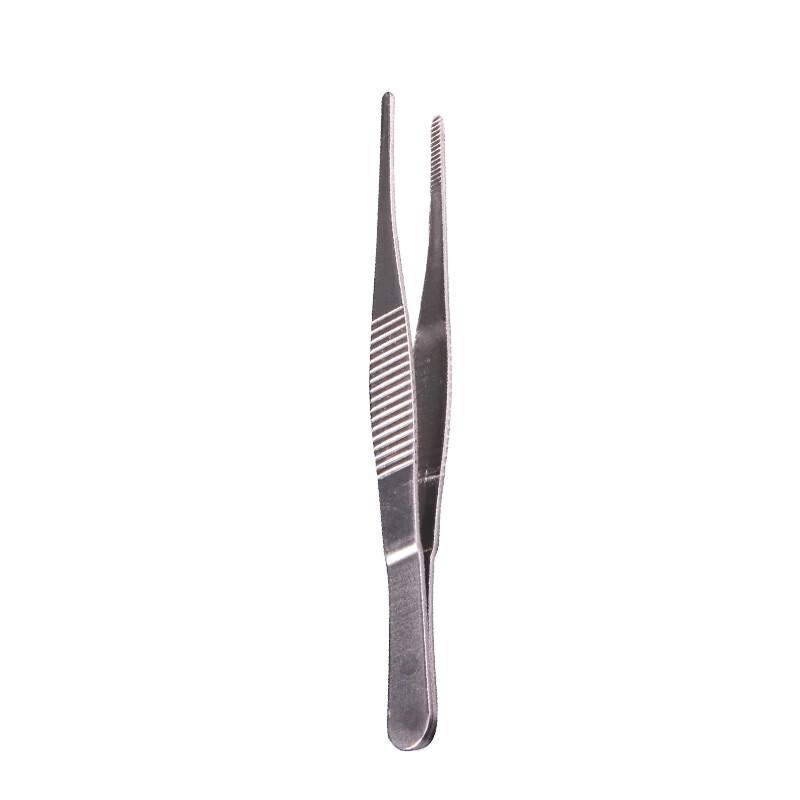 KePu Thickened Anti-slip Stainless Steel Tweezers