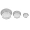 4 6 8 Inch Cake Pan Set Aluminum Alloy Bakeware Round Cake Pan for Baking Party Birthday Christmas