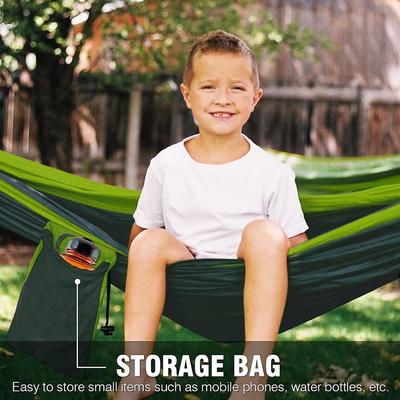 Professional Camping Hammock Two Person 210T Nylon Parachute Portable Lightweight Hammock for Backpacking Outdoor Beach