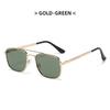 Fashion Gradient Frameless Sunglasses Oversized Square Travel Beach Shades for Women