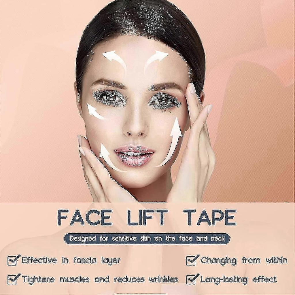 Face Lift Tape Anti Wrinkle Face Eye Neck Lift Tape With Medical Grade Adhesive For Firming And Tightening Skin Instant Effect