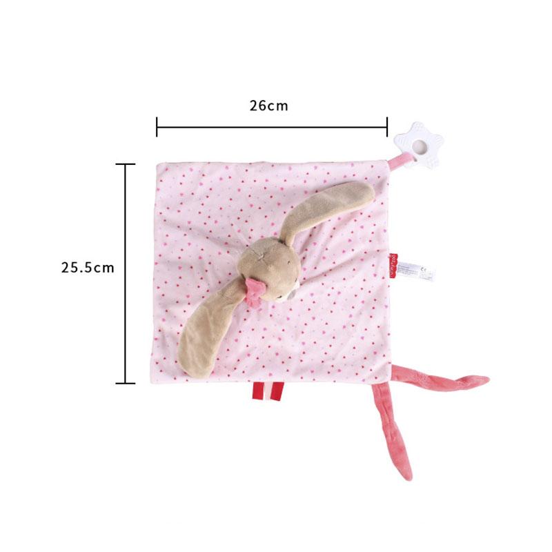 Baby Towels Newborn Baby Comforter Soothe Appease Towel Animal Rabbit Plush Dolls Soft Security Rattles Bed Bell Saliva Towel
