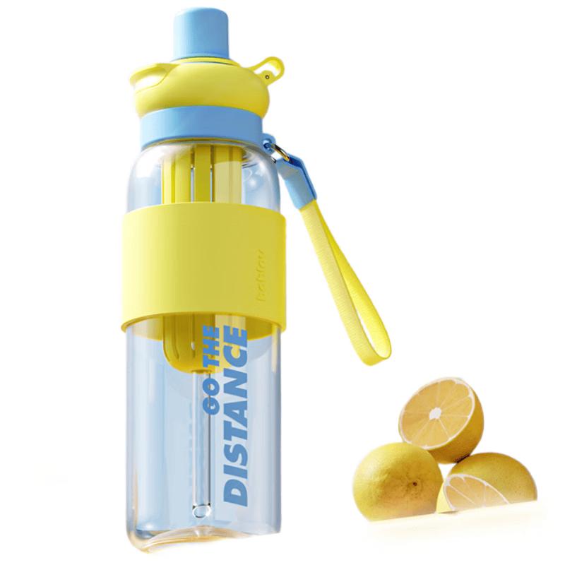 Bablo Portable Sports Water Bottle with Straw & Tea Infuser