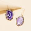 Vintage Amethyst Two-Tone Pendant Earrings