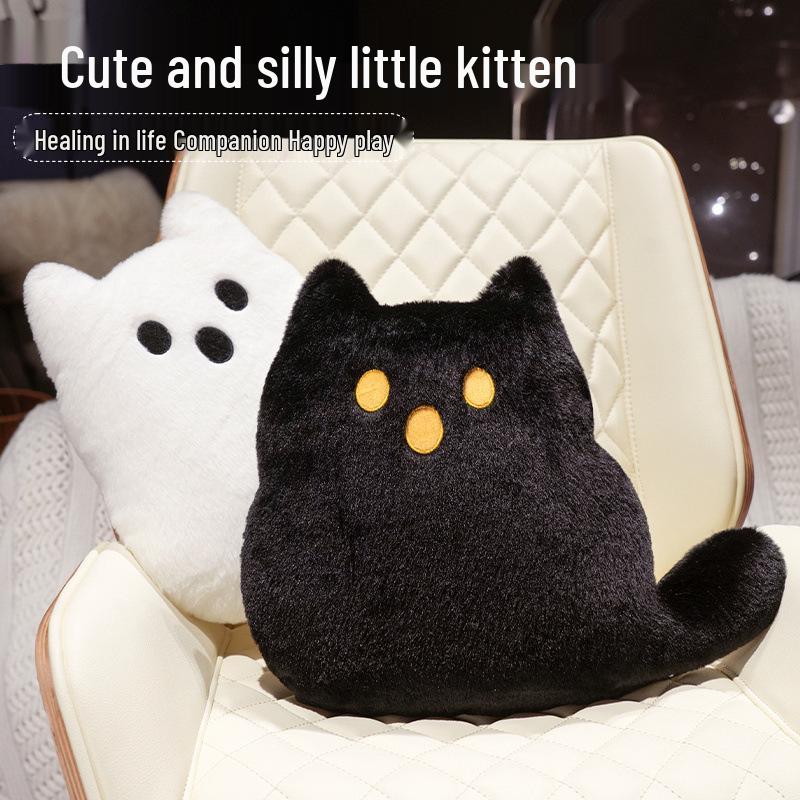 

Cross-Border Halloween Ghost Cat Plush Pillow - Festive Gift Toy 35x40cm (0.24kg)