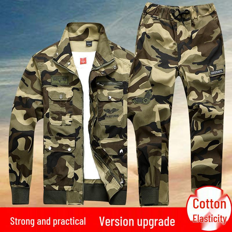 Camouflage Long Sleeve Workwear Suit for Welding & Auto Repair
