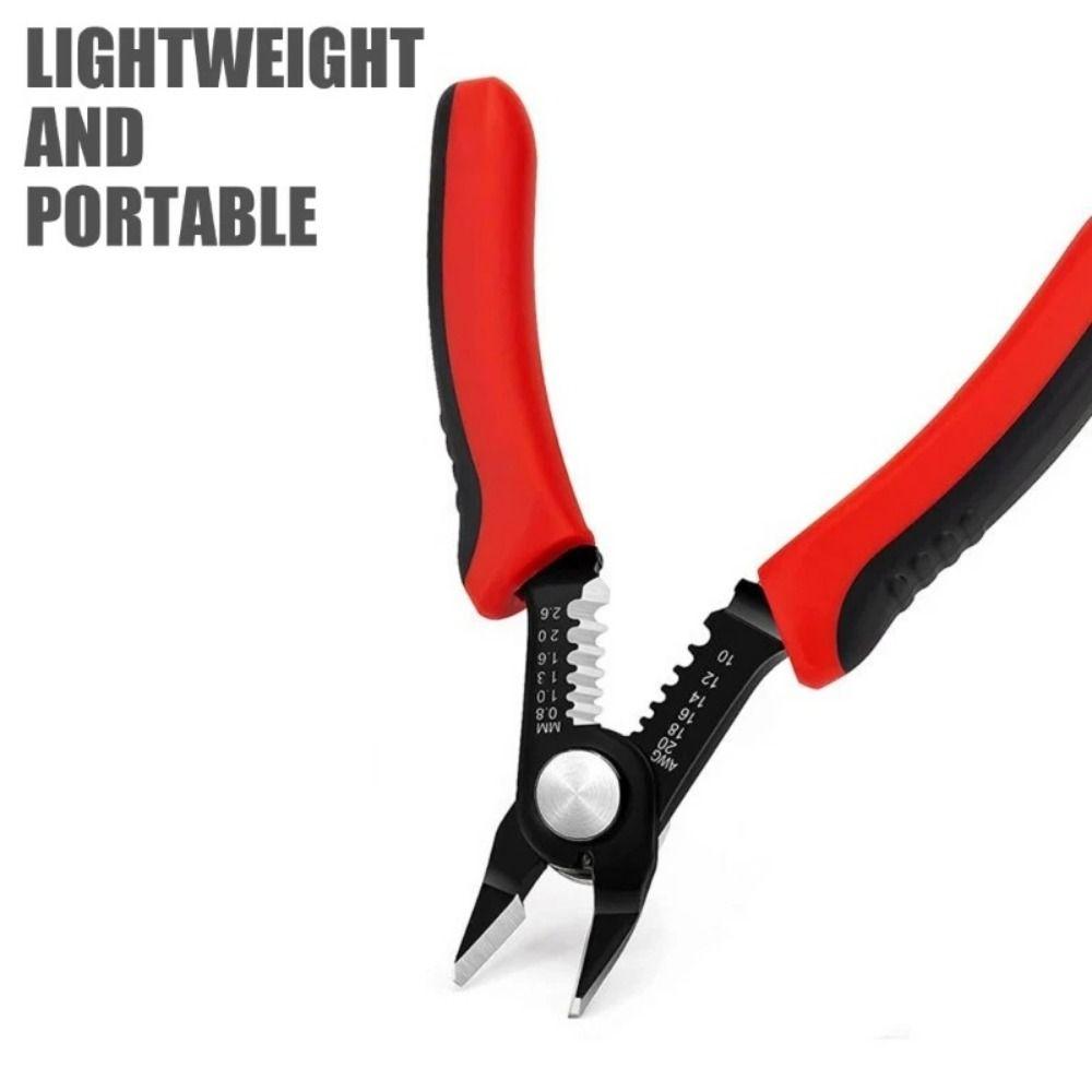 Efficient Wire Stripping Wire Cutting Pliers High Carbon Steel Electrician's Pliers  Cable Crimping