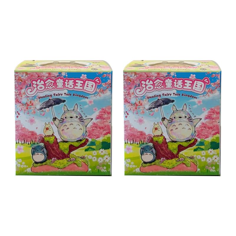 Anime Healing Fairy Tale Kingdom Series Car Decoration Glow Model Home Ornaments Toys Mystery Box Collectble Fun Gifts