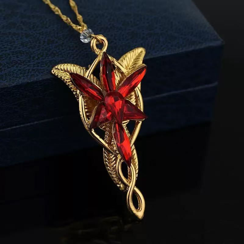 

1PCS New Night Star Twilight Star Crystal Pendant Necklace, Ancient Silver Flame Cross Men s and Women s Necklace Pendant, Daily