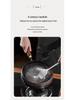 Handcrafted Zhangqiu Iron Belly Wok: Uncoated, Non-stick, Small Iron Frying Pan for Household Use.