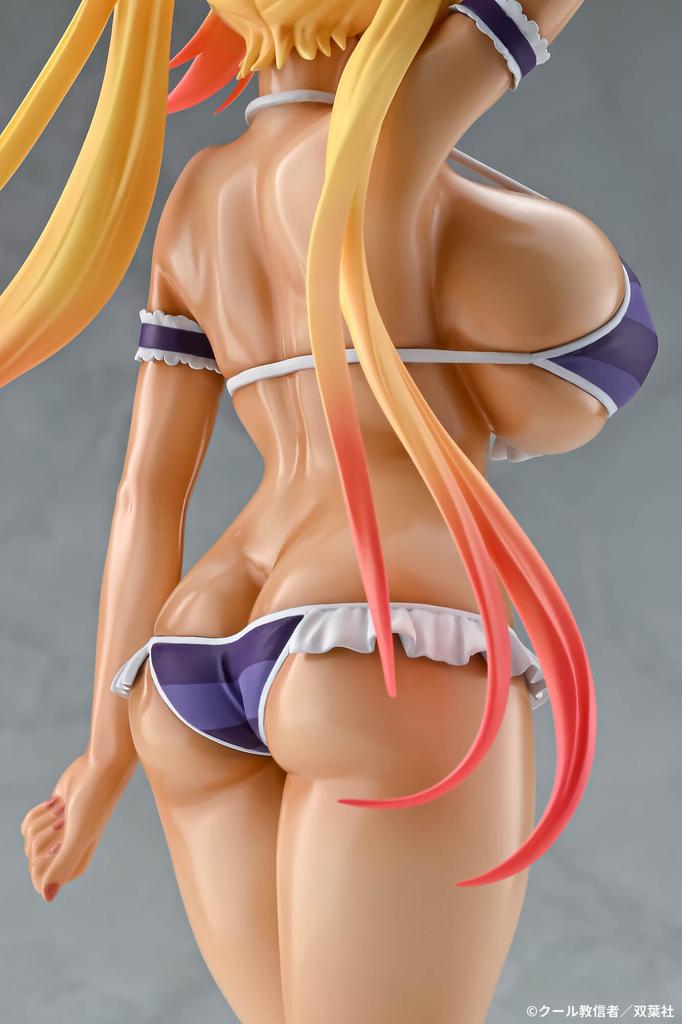 Miss Dragon Tohru Bikini Style Tan Version Scale PVC Painted Complete Figure Q-six Kobayashi's Maid 1/7