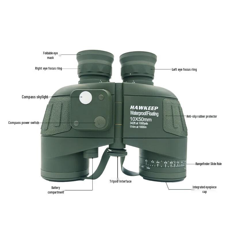 HAWKEEP Hawkeye 10x50 Binoculars