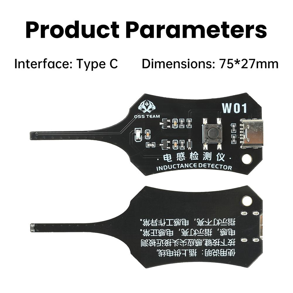 W01 XA5 Inductance Tester for Mobile Phone PC Repair Motherboard Electromagnetic Induction Rapid Fault Location Tset Tool