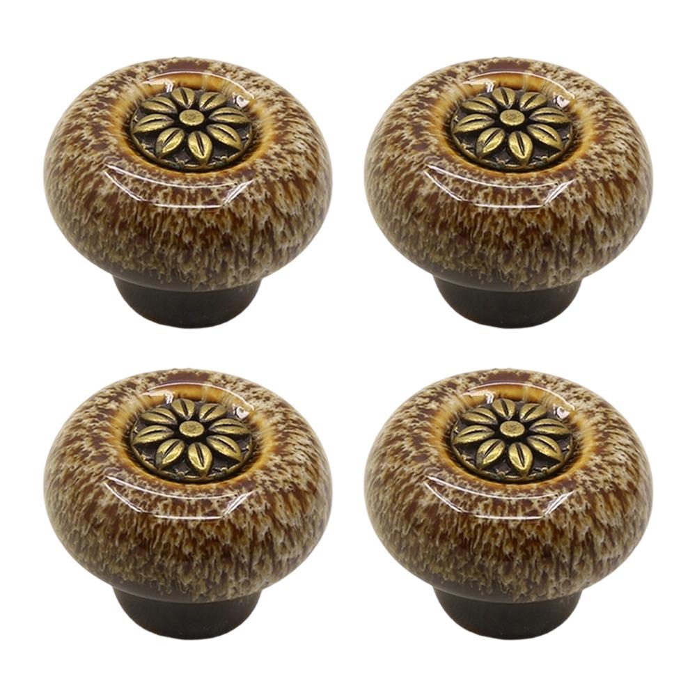 4Pcs Retro Classic Clothing Cabinet Door Handle Drawer Handle Single Hole For Cabinets Dressers And Drawers Handle Home Hardware