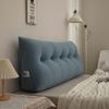 Chenille Headboard Cushion, Double Lumbar Support Pillow, Removable & Washable Backrest