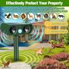 Solar Ultrasonic Animal Repeller: Deter Rodents, Birds, Snakes, Cats, and Dogs Outdoors