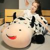 80-120cm Giant Size Lying Cow Soft Doll Sleep Pillow Stuffed Cute Animal Cattle Plush Toys Lovely Gift