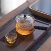 650ml Heat Resistant Side Wooden Handle Glass Teapot With 360° Rotary Infuser Liner Filter Boil Puer Oolong Tea Pot Tea Utensil
