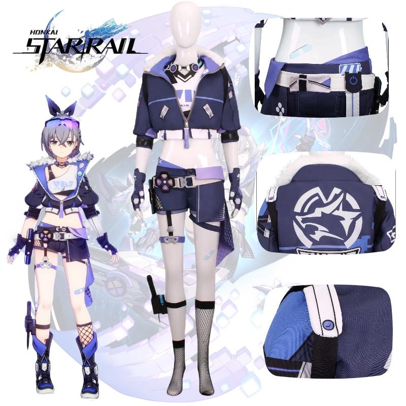 Rail Star Honkai Silver Wolf Cosplay Costume Girls Anime Party Halloween Outfit