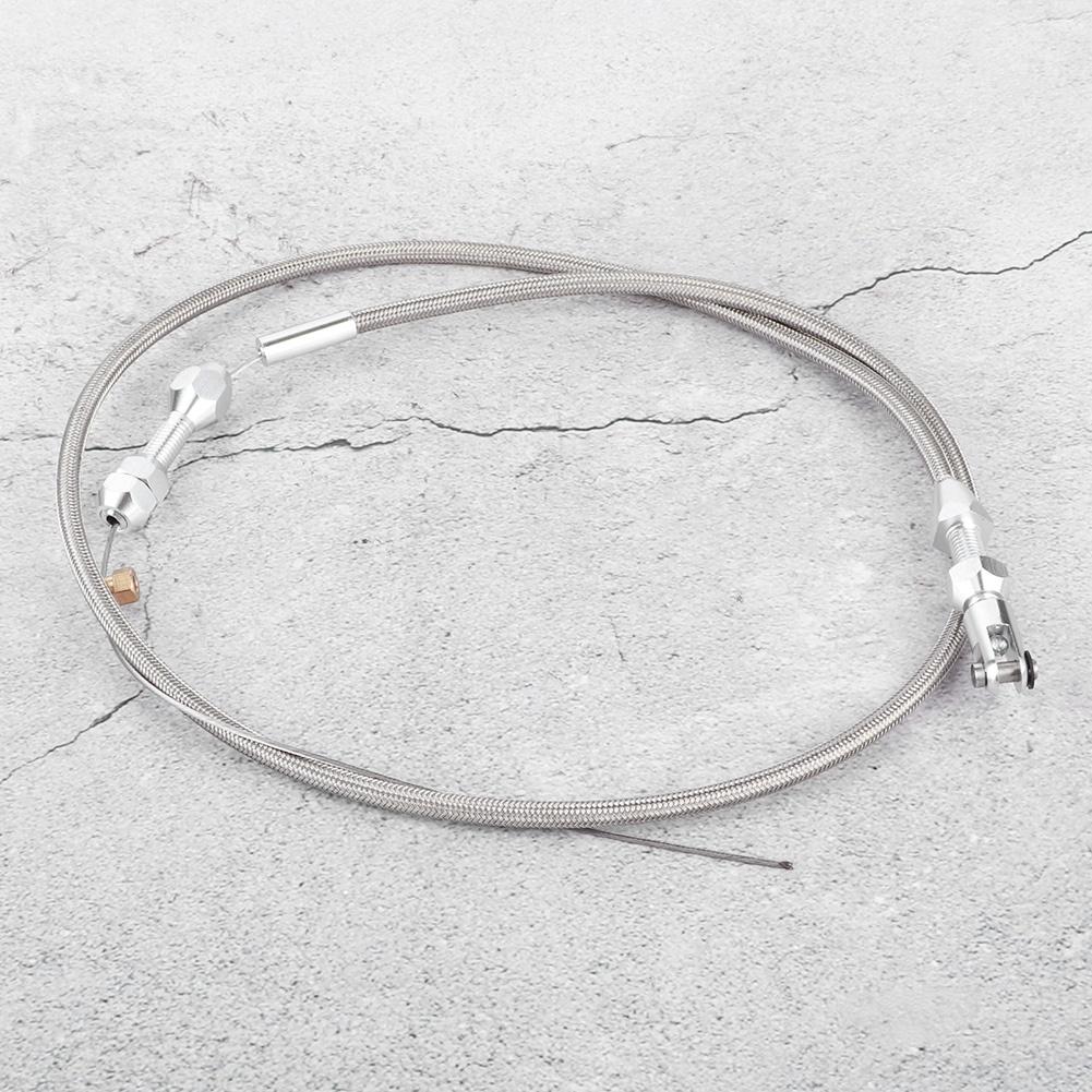 36in Stainless Steel Braided Throttle Gas Cable Wire Fits for Chevy LS LS1 4.8L 5.3L 5.7L 6.0L ENGINES
