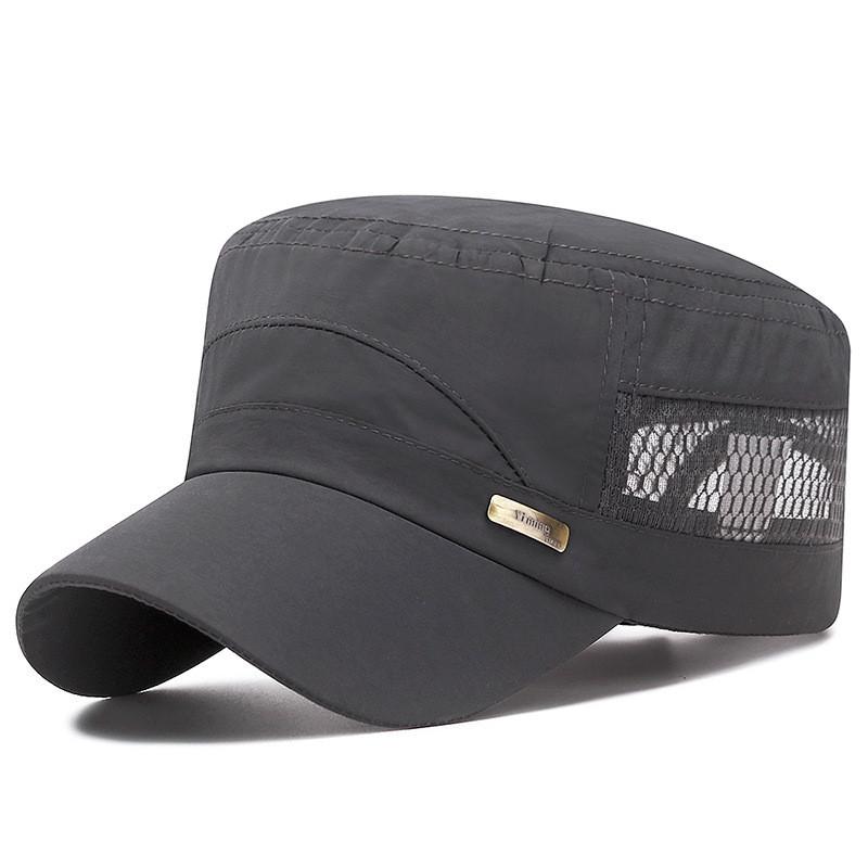 Summer Unisex Letter Embroidered Mesh Cap With Sun Protection For Outdoor Activities
