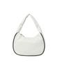 Emis Embossed Logo Hobo Bag-White