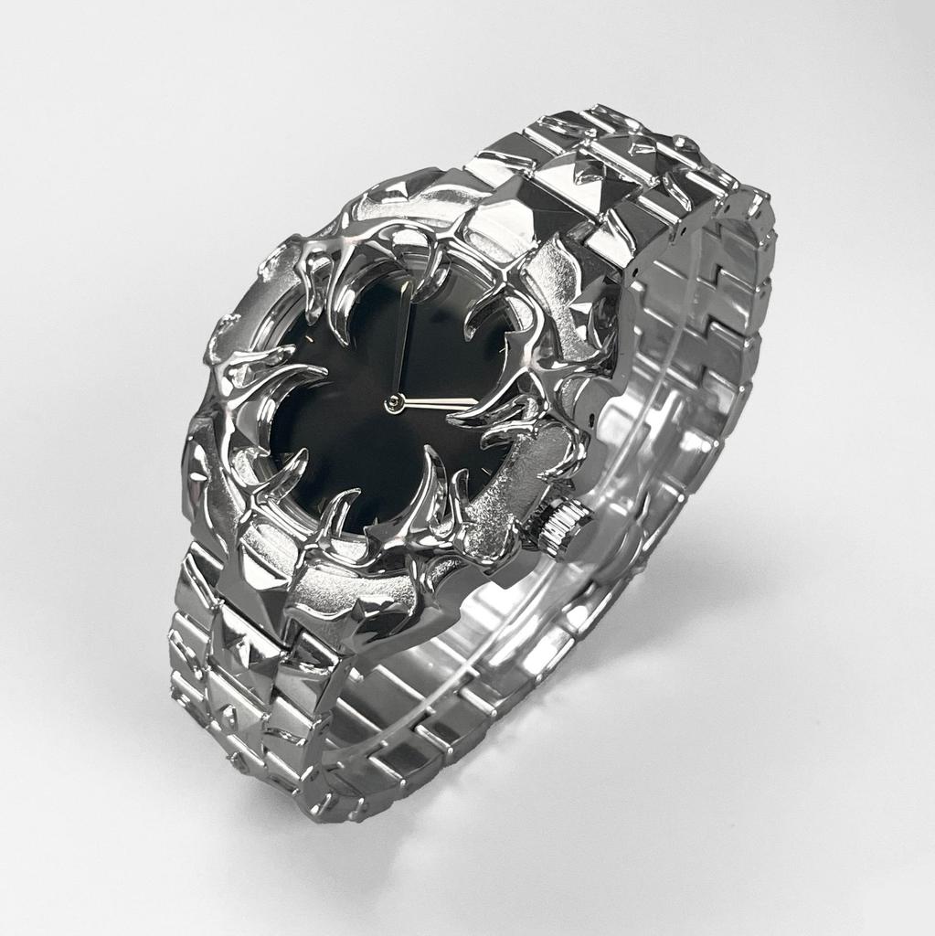 Original Alabaster-Style Irregular European/American Watch - Trendy, Fashionable Niche Design.