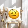 Federa per Cuscino Faccina Emoji Morbida Copricuscino in Peluche | Federa Decorativa Double-Sided | Arredo Casa Divano Camera da Letto