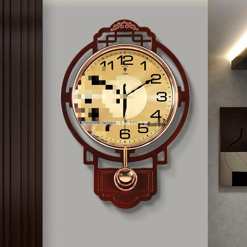 Contemporary Luxury Chinese Wall Clock for Living Room Decor