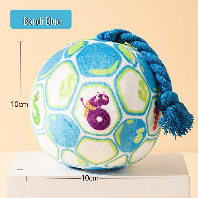 Interactive Rubber Football Toy for Dog Training - Chew-Resistant for Border Collies, Corgis, Small & Large Breeds