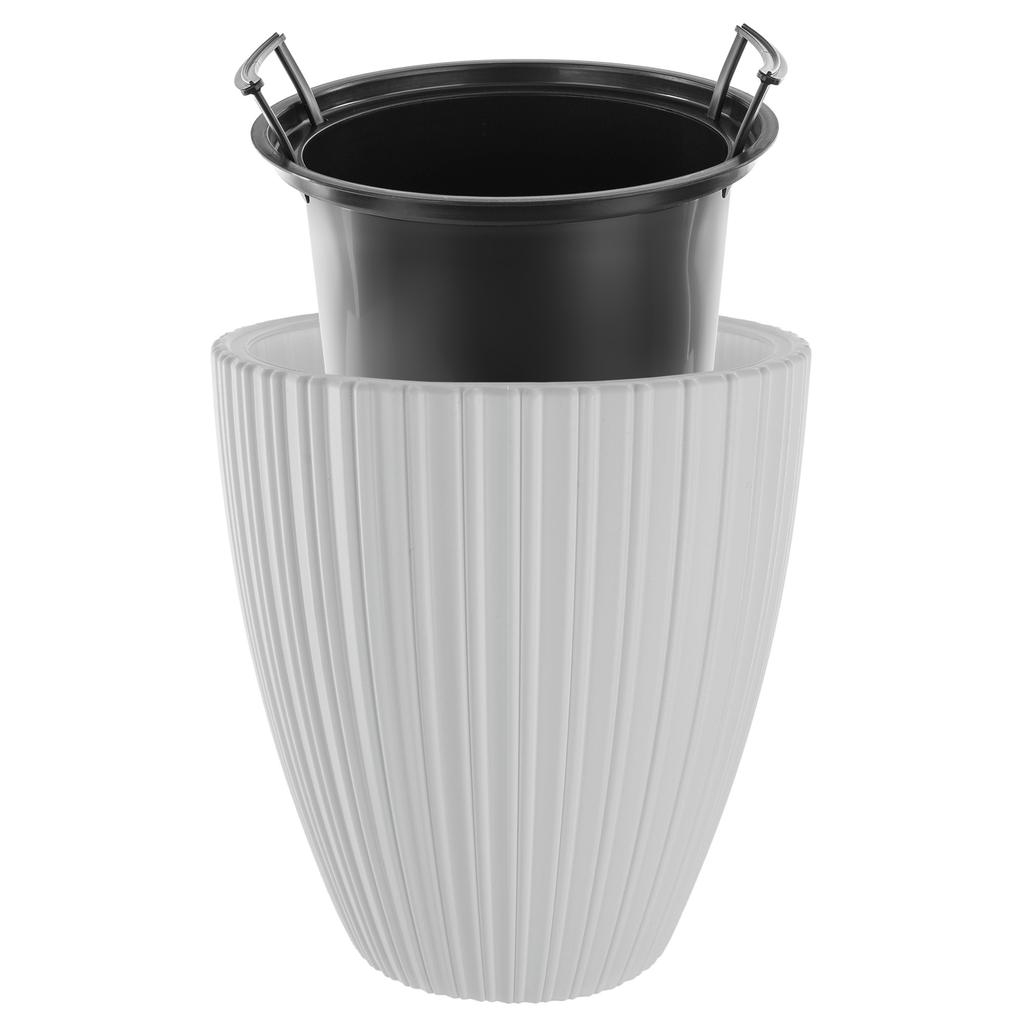 KADAX Flower Pot Planter 30cm Cover with Insert Flower Stand Plastic