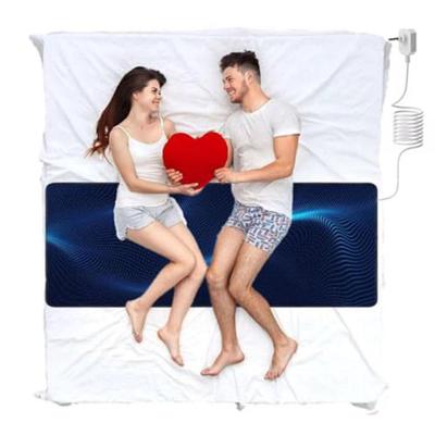 Grounding Mat for Bed Anti Slip PU Leather Grounding Pad with Grounding Cord Improves Sleep Relieves Stress & Pain