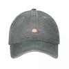 Minimalist Sun Wave Metal Wall Art Washed Baseball Cap Outdoor For Womens Unisex FeUnisex
