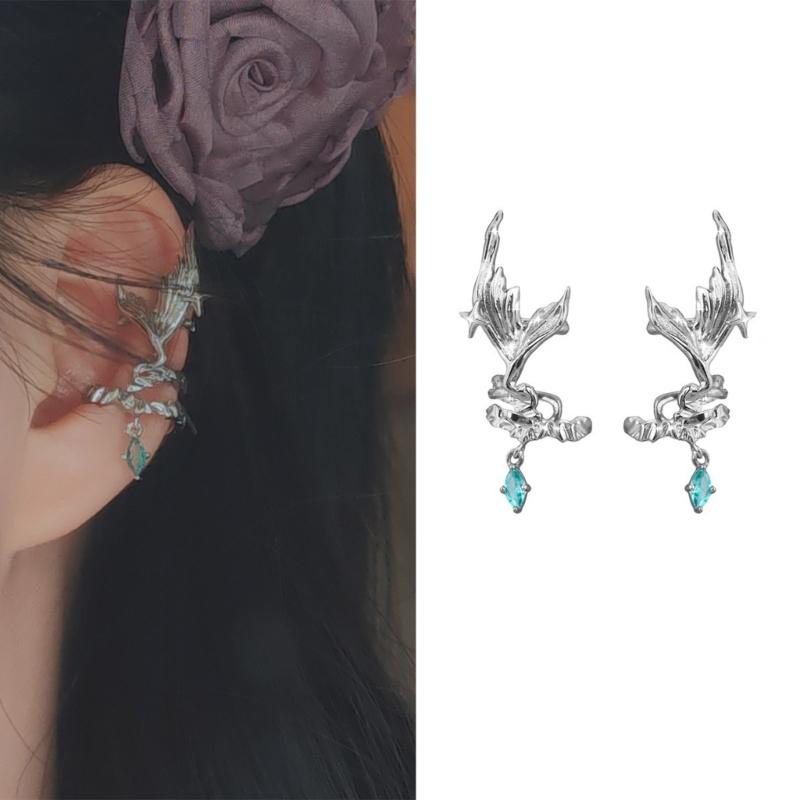 Gender Neutral Fish Tail Ear Clip Without Piercing Lightweight Copper Ear Cuff Accessories For Men And Women