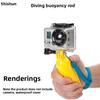 Underwater Camera Buoyancy Rod Detachable Anti Slip Handheld Rod Gopro For