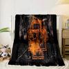 Ramm-stein Skulls And Logo Blanket Flannel Blanket for Bed, Sofa, Camping, Hiking, Picnic Essentials, Gift for Family Fan Gifts