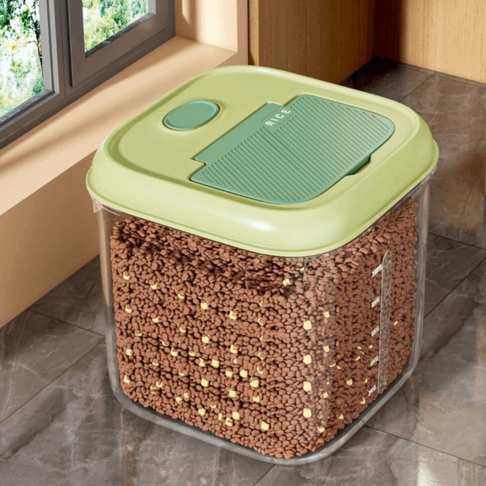 Sealed Moisture Proof Storage Box Bug Resistant Transparent Rice Barrel Food Storage Box Home Organization Flour Tank 28x28x15CM