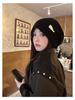Korean-Style Oversized Pullover Hat for Women - Fashionable Autumn/Winter Design with Face Framing